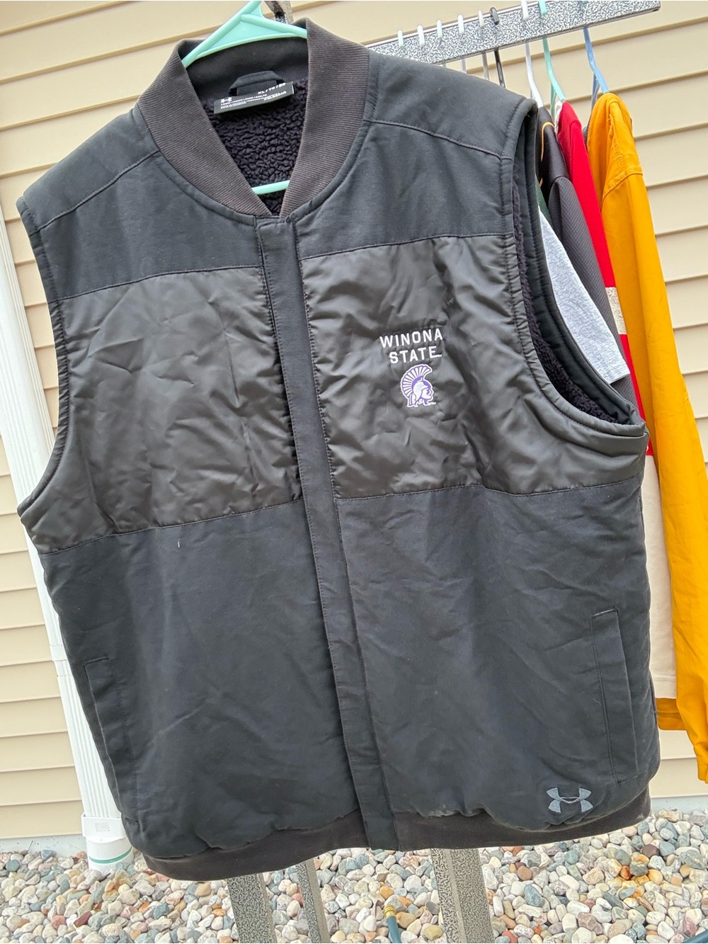 Under Armour Black Winona State Quilted Fleece-Lined Vest